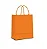 SACOLA PAPEL KRAFT LARANJA 13,5X8X16 C/10 - Imagem 1