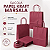 SACOLA PAPEL KRAFT MARSALA 13X8X16 C/10 - Imagem 2