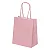 SACOLA PAPEL KRAFT ROSA BEBE 13,5X8X16 C/10 - Imagem 1