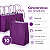SACOLA PAPEL KRAFT ROXO 13,5X8X16 C/10 - Imagem 1