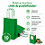 SACOLA PAPEL KRAFT VERDE BANDEIRA 13,5X8X16 C/10 - Imagem 1