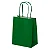 SACOLA PAPEL KRAFT VERDE BANDEIRA 13,5X8X16 C/10 - Imagem 1
