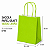 SACOLA PAPEL KRAFT VERDE LIMAO 13,5X8X16 C/10 - Imagem 4