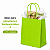 SACOLA PAPEL KRAFT VERDE LIMAO 13,5X8X16 C/10 - Imagem 3