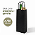 SACOLA PAPEL KRAFT PRETA LONG NECK 9,5X7,5X23 C/10 UND - Imagem 4