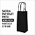SACOLA PAPEL KRAFT PRETA LONG NECK 9,5X7,5X23 C/10 UND - Imagem 1