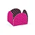 FORMA 4 PETALAS POA PINK/PRETO C/50 UND - Imagem 1