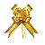 LACO 25X12 DOURADO C/ LISTRA DOURADA COM 10 - Imagem 1
