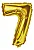 BALAO METALIZADO OURO 40CM N.7 - Imagem 1