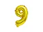 BALAO METALIZADO OURO 40CM N.9 - Imagem 1