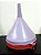 FUNIL GRANDE 18CM LILAS/VERMELHO - Imagem 1