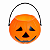BALDE ABOBORA HALLOWEEN PEQUENO LARANJA UNIDADE - Imagem 1