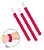 PULSEIRA P/ EVENTOS VERMELHO NEON C/40 UND - Imagem 1