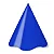 CHAPEU PAPEL LISO AZUL C/8 UND - Imagem 1