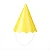CHAPEU PAPEL LISO NEON AMARELO C/8 UND - Imagem 1
