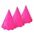 CHAPEU PAPEL LISO NEON PINK C/8 UND - Imagem 1
