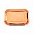 PRATO PAPEL RETANGULAR ROSE C/5 UND - 19x27 - Imagem 1