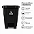 LIXEIRA 50L BLACK - LIXEIRA COM PEDAL PERFECT - Imagem 3