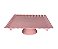 BOLEIRA QUADRADA ROSA BEBE 24X24X8CM UNIDADE - Imagem 1
