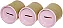 COFRE PAPELAO TAMPA ROSA BEBE C/6 UND - Imagem 1