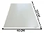 CAKE BOARD RETANGULAR BRANCO EM MDF 40X50 - Imagem 4