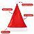 TOUCA GORRO PAPAI NOEL VERMELHA 29X41CM UNIDADE - Imagem 4