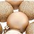 BOLAS DE NATAL CHAMPANHE 5CM C/10 UND - Imagem 1