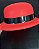 CHAPEU COQUINHO VERMELHO NEON COM FAIXA 27CM - Imagem 1