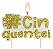 VELA TEXTO CINQUENTEI BRANCO GLITTER OURO UND - Imagem 1