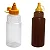 BISNAGA PLASTICA MEL 750ML COM TAMPA AMARELA COM 5 UNIDADES - Imagem 2