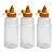 BISNAGA PLASTICA MEL 750ML COM TAMPA AMARELA COM 5 UNIDADES - Imagem 3