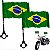 BANDEIRA DO BRASIL PARA MOTO COM HASTE 14X21CM - Imagem 1