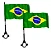 BANDEIRA DO BRASIL PARA MOTO COM HASTE 14X21CM - Imagem 2