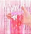CORTINA METALIZADA ROSA NEON 2M - Imagem 4
