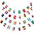 BANDEIRA PAISES 14X21CM 32 BANDEIRAS 8 METROS - Imagem 4