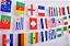 BANDEIRA PAISES 14X21CM 32 BANDEIRAS 8 METROS - Imagem 3