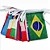 BANDEIRA PAISES 14X21CM 32 BANDEIRAS 8 METROS - Imagem 1