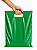 SACOLA 35X50 VERDE ALÇA VAZADA C/50 - Imagem 5