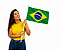 BANDEIRA BRASIL COM CABO 17X24CM - Imagem 2