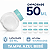 MINI BALEIRO PLÁSTICO 50ML COM TAMPA AZUL BEBE C/10 UND - Imagem 3