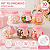 MINI BALEIRO PLÁSTICO 50ML COM TAMPA ROSA BEBE C/10 UND - Imagem 2