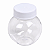 MINI BALEIRO PLASTICO 50ML COM TAMPA BRANCA C/10 UND - Imagem 4