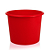 BALDE PLÁSTICO PIPOCA VERMELHO 1,5LT - Imagem 1