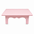 MESINHA PLÁSTICA DECORATIVA 20X14 ROSA BEBE UND - Imagem 1