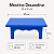 MESINHA PLÁSTICA DECORATIVA 20X14 AZUL ROYAL UND - Imagem 2