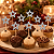 PALITO EM BAMBU PARA PETISCOS NATAL ESTRELA PRATEADA 12CM C/20 UND - Imagem 4