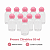 FRASCO CILINDRICO COM TAMPA REDONDA ROSA BEBE 30ML C/10 UND - Imagem 1