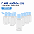 FRASCO QUADRADO 42ML COM TAMPA R18 FLIP TOP AZUL BEBE C/10 UND - Imagem 1