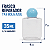 FRASCO REPARADOR COM TAMPA REDONDA AZUL BEBE 35ML C/10 UND - Imagem 2