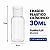 FRASCO CILINDRICO COM TAMPA FLIP TOP BRANCA 30ML C/10 UNIDADES - Imagem 2